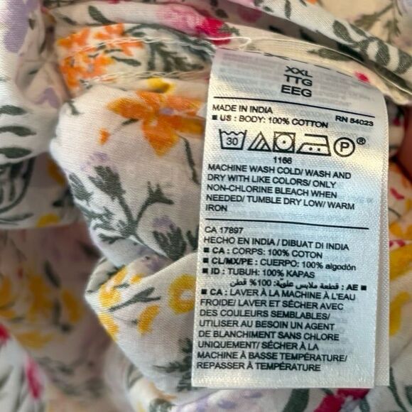 Old Navy The Classic Shirt Floral Button Down Shirt Size XXL - Picture 6 of 6